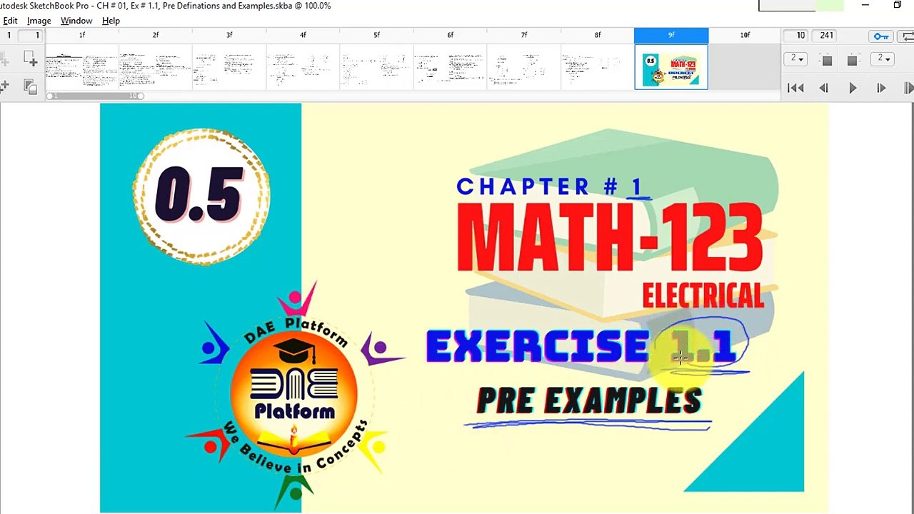 MATH-123 | CH -01 | Ex 1.1 | Pre Definitions | Electrical Math | Electronics Math