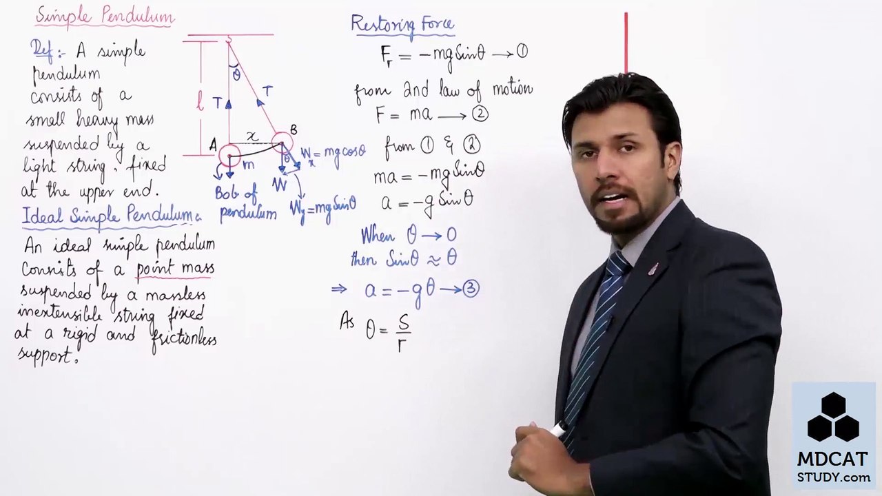(8) SIMPLE PENDULUM | Lecture No.8 Chapter 7 Physics Class 11 by PGC | PGC LECTURES | STUDY ROOM OFFICIAL