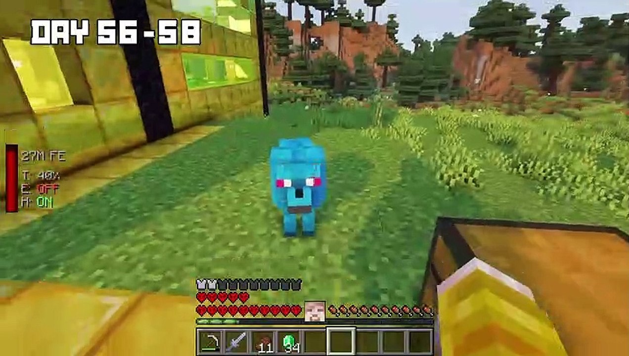 I Survived 100 DAYS as MR BEAST in HARDCORE Minecraft!