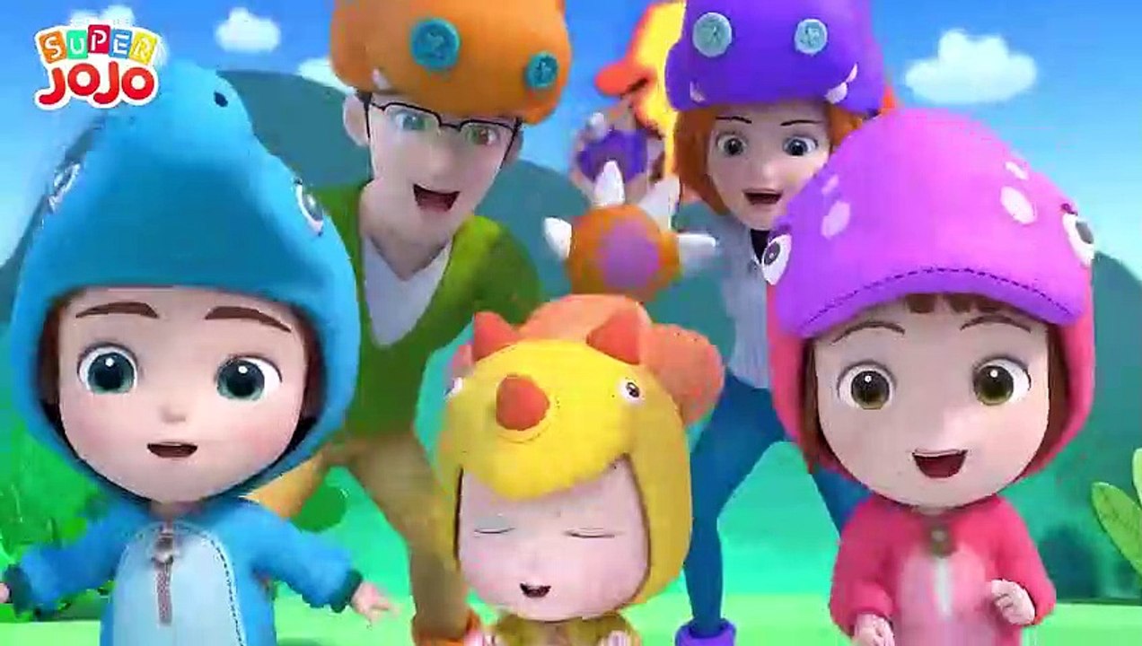 Dinosaur Stomp | Dance with JoJo Role Play @ Super JoJo ☆ Nursery Rhymes ♡ Playtime with Friends