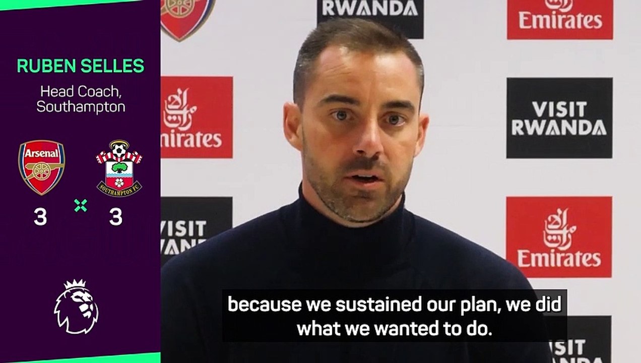 Selles disappointed to 'drop two points' at Arsenal