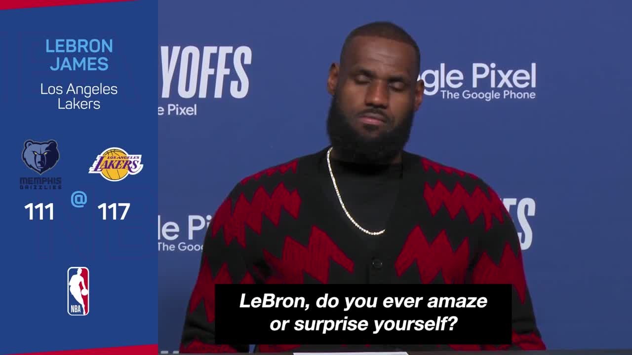 LeBron’s 20-20 “pretty cool, I guess”