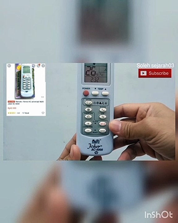 Cara setting remote AC universal Joker 4000 dijamin bisa