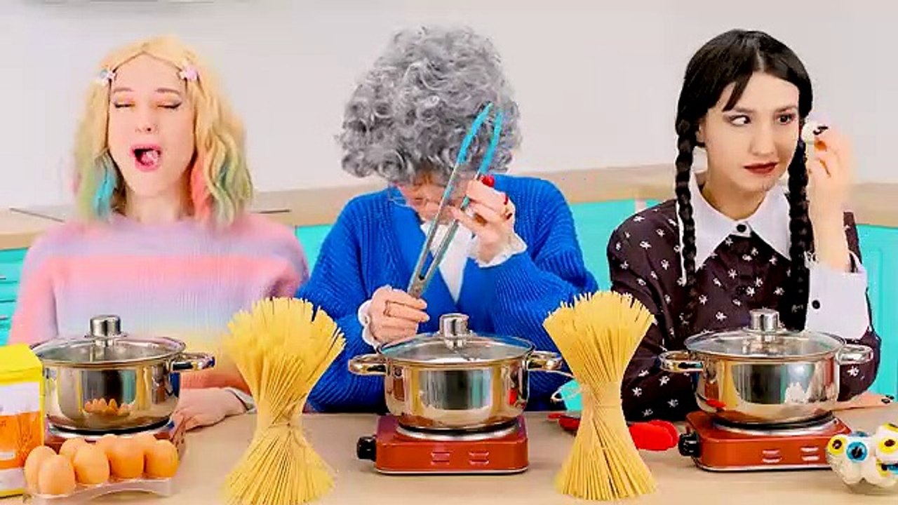 Tantangan Wednesday vs Nenek | Hack dan Gadget Rahasia Mudah oleh PaRaRa Challenge