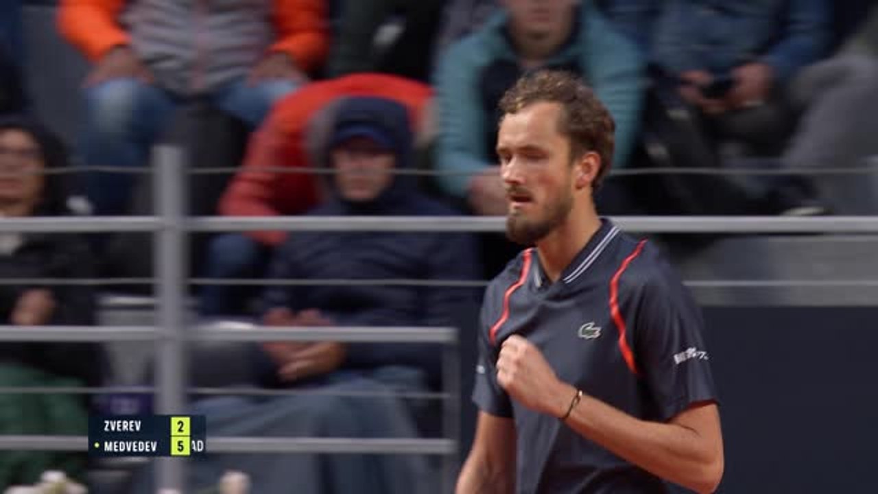 Rome - Medvedev plus solide que Zverev
