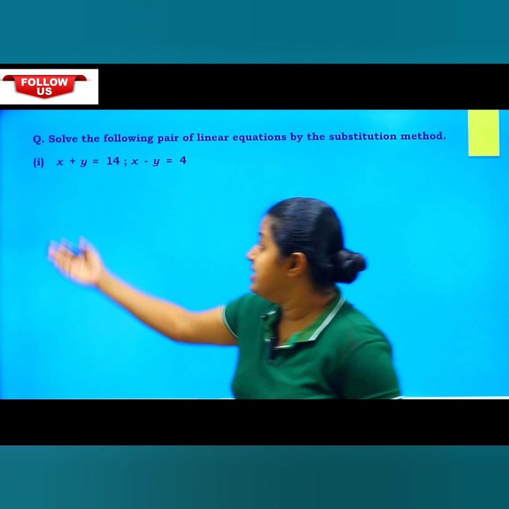 Solve by Substitution Method