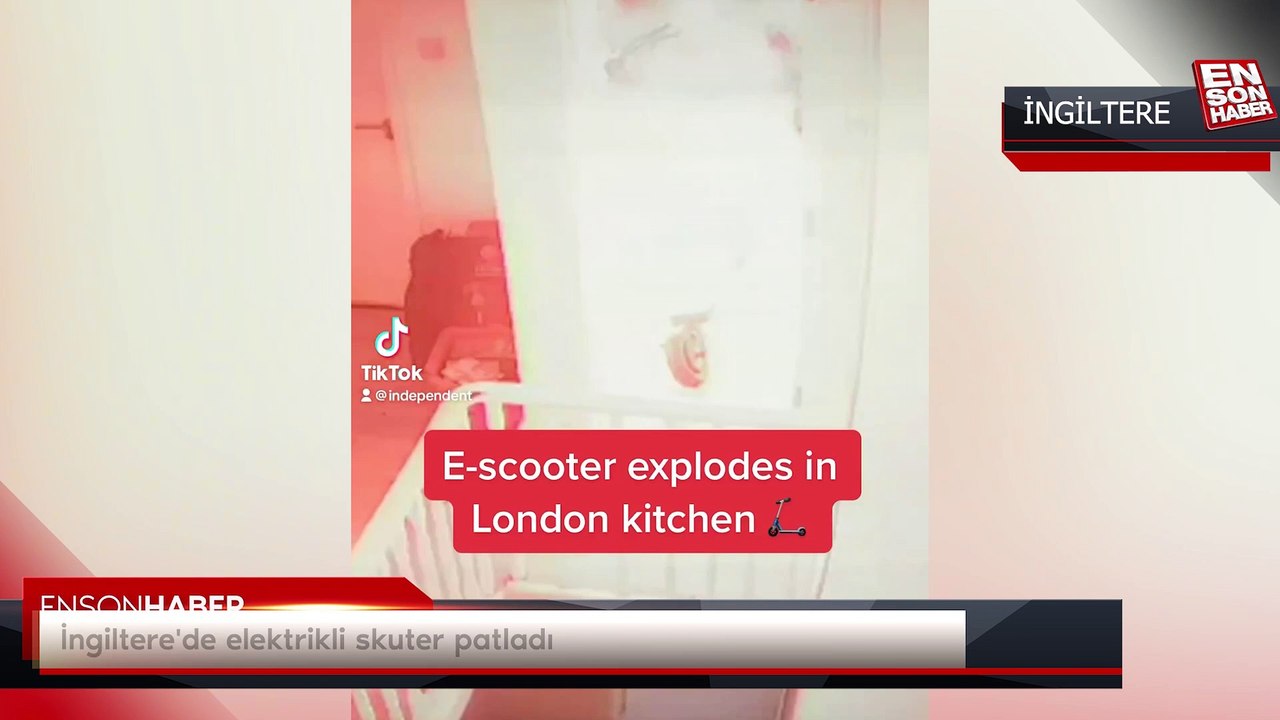 İngiltere'de elektrikli skuter patladı