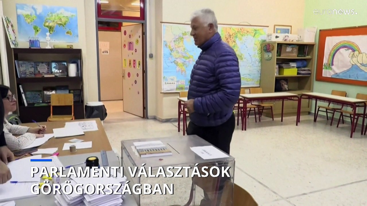 Szoros eredmény és második forduló várható a görög parlamenti választásokon