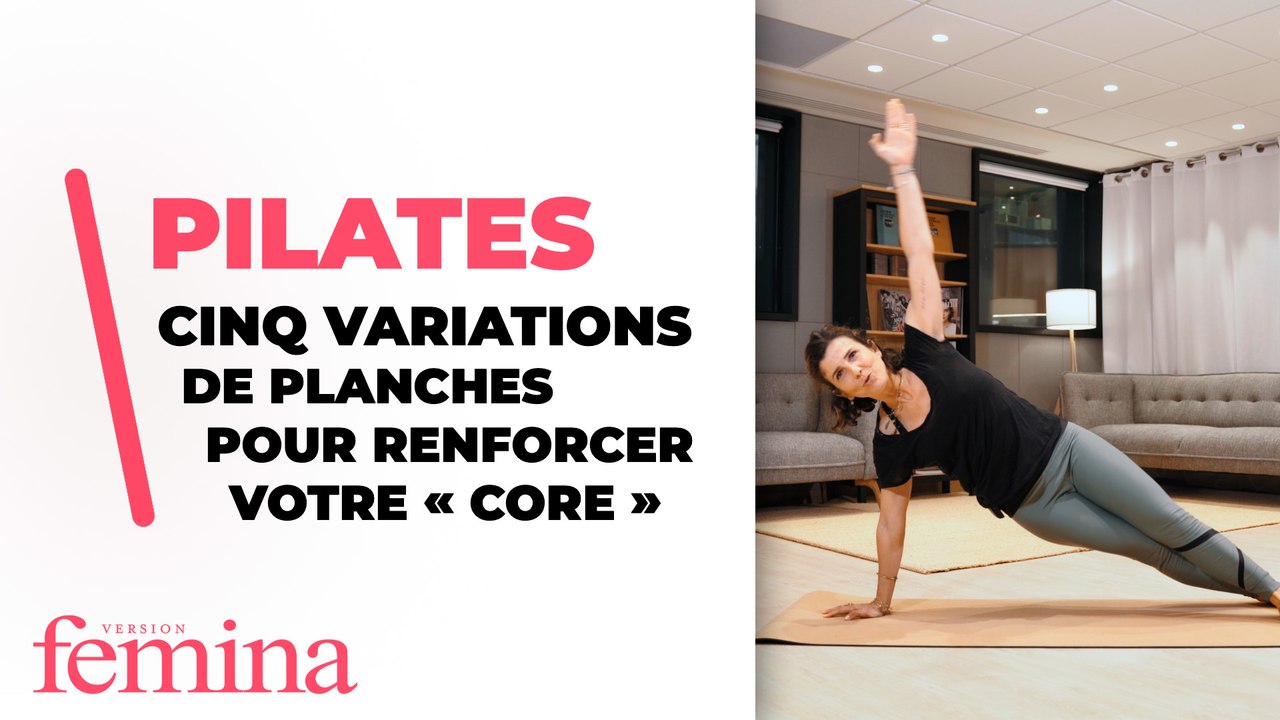Cinq variations de planches pour renforcer votre « core » avec la méthode Pilates
