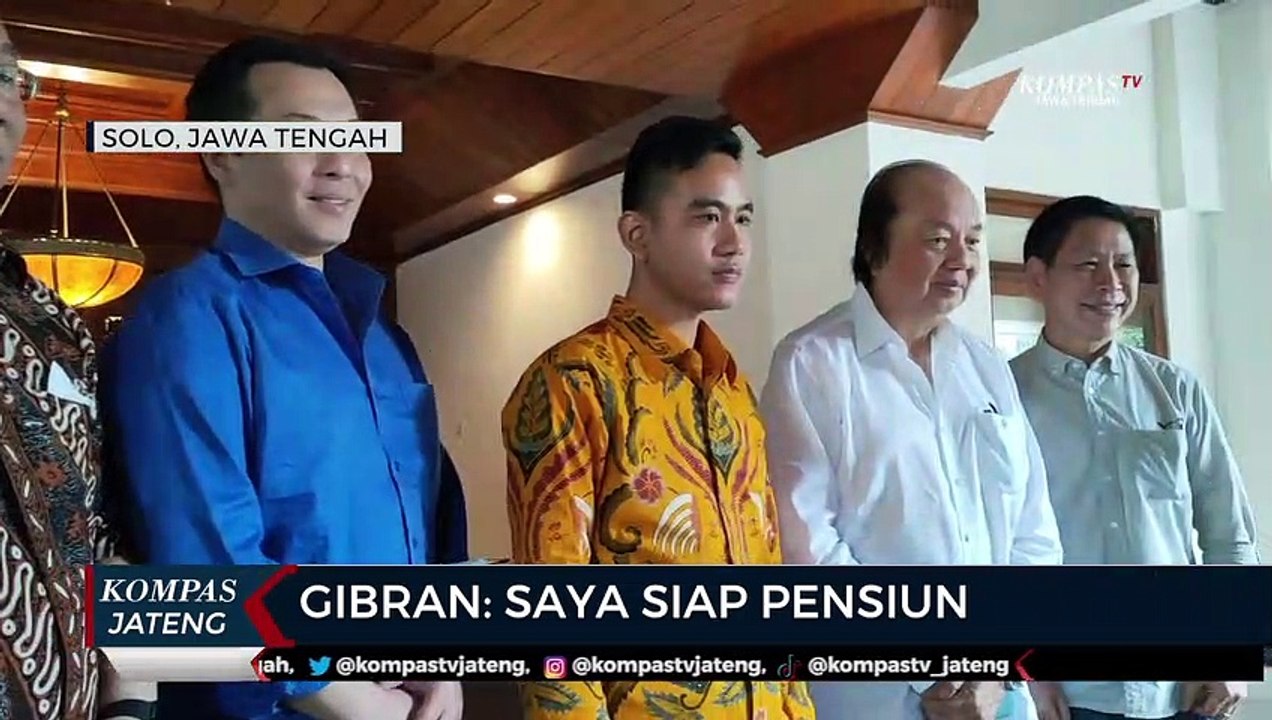 Gibran : Saya Siap Pensiun