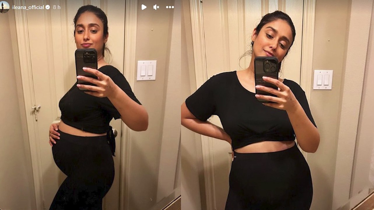 ileana d'cruz cradles her baby bump