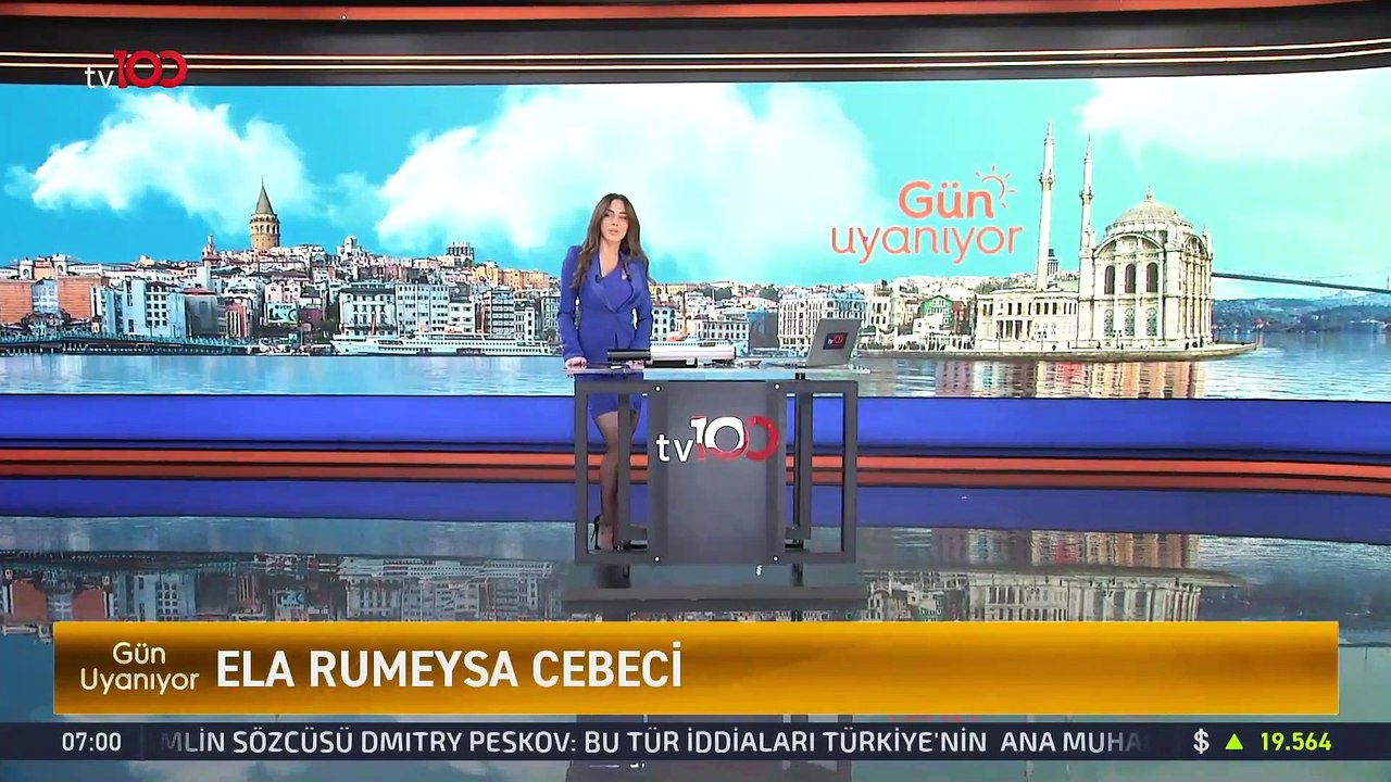Ela Rumeysa Cebeci bacak intro tv100 canli