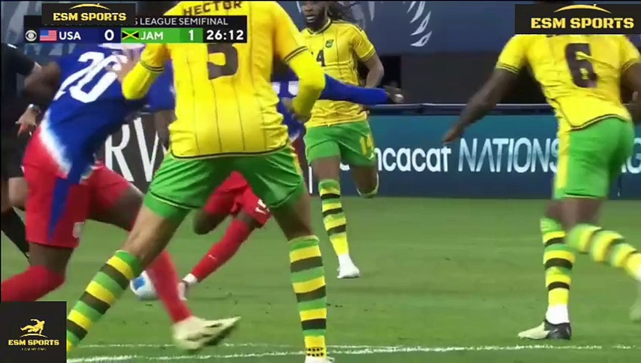 USA vs Jamaica 3-1 Full Highlights and Goals Concacaf Nations League Semi Final 2024