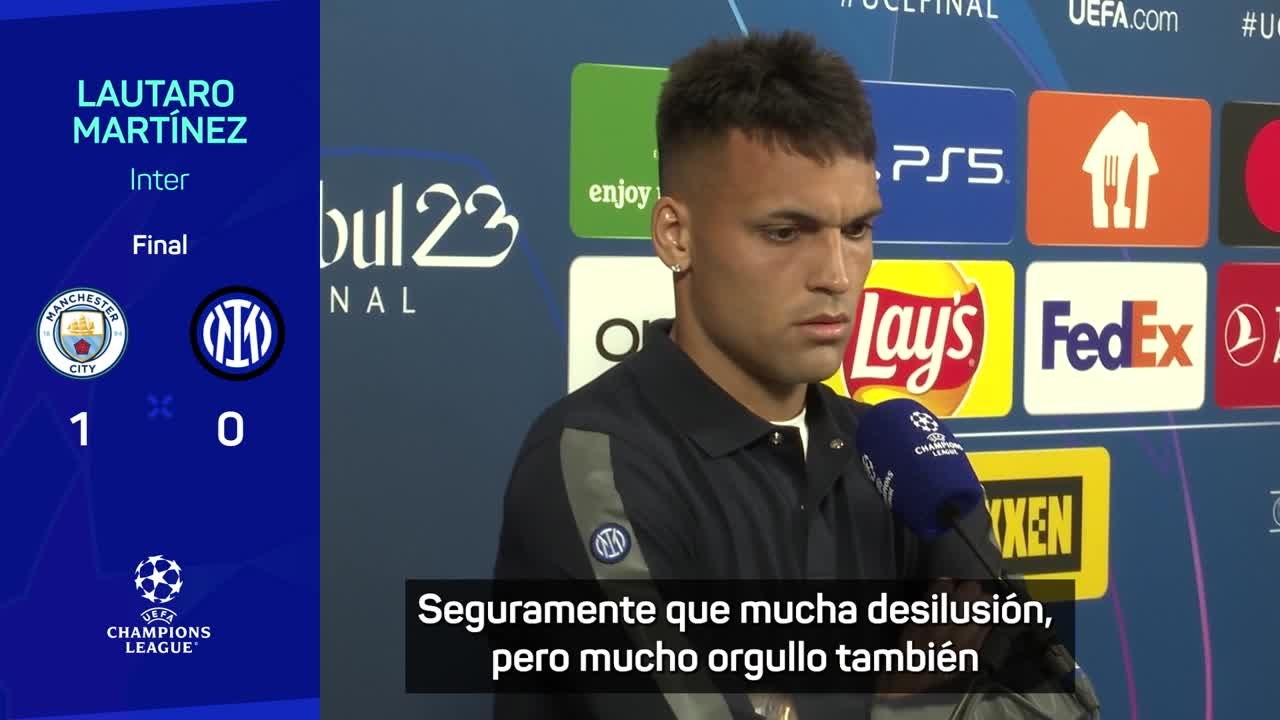 Lautaro Martínez: "Decepcionados, pero orgullosos de lo que hicimos"