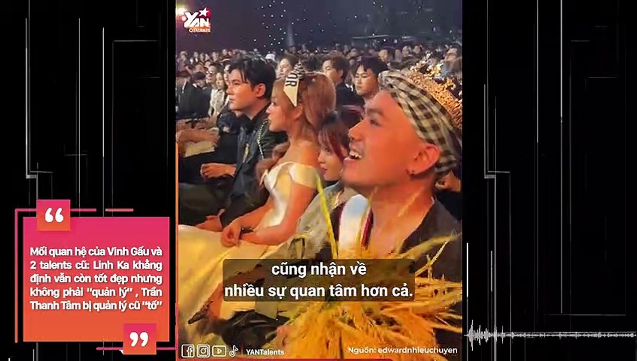 Mối quan hệ của Vinh Gấu và 2 talents cũ