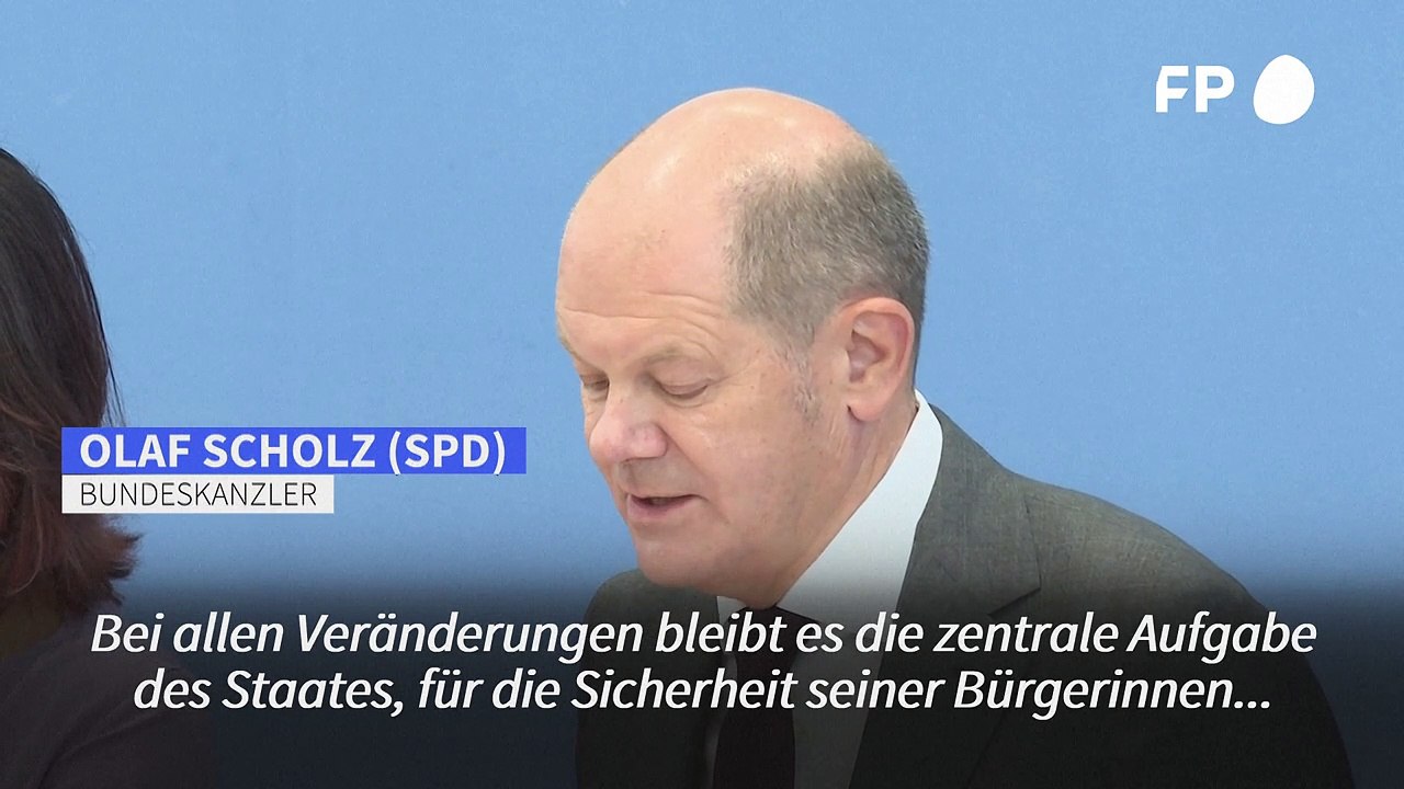 Scholz: "Ohne Sicherheit keine Freiheit"