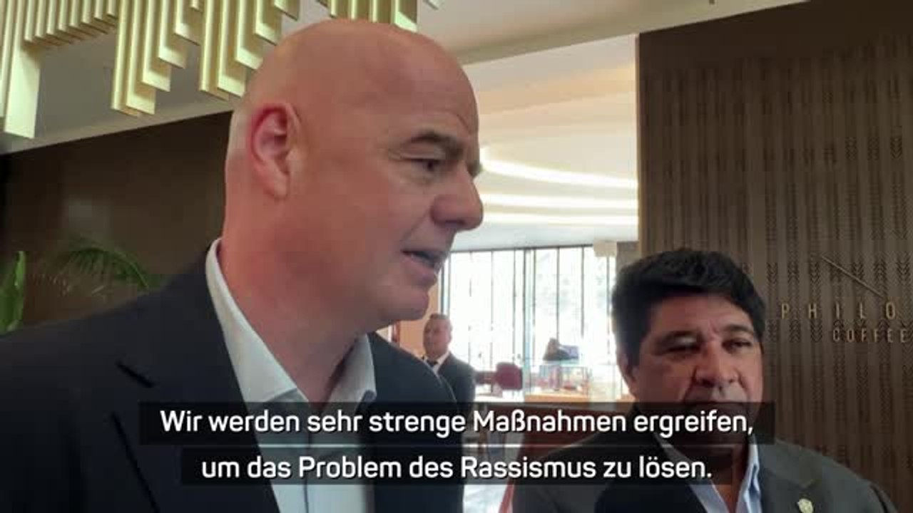 Infantino zu Rassismus: "Strenge Maßnahmen ergreifen"