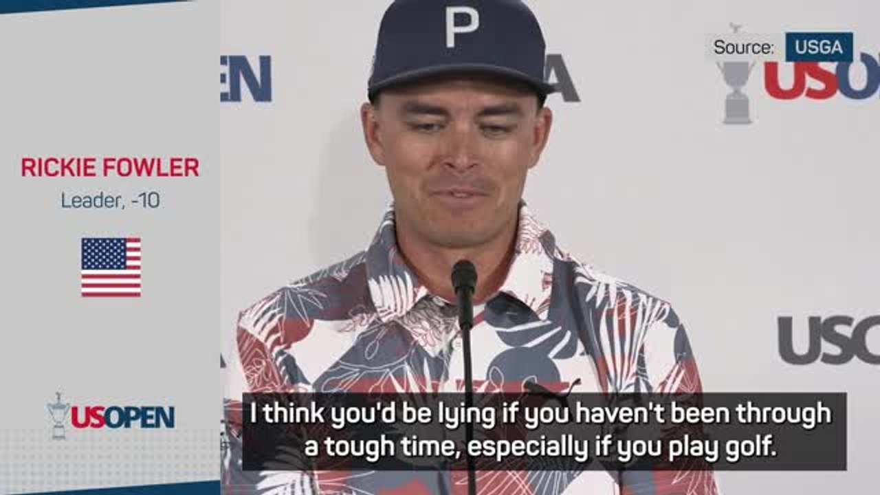 Fowler enjoying crowd support at U.S. Open