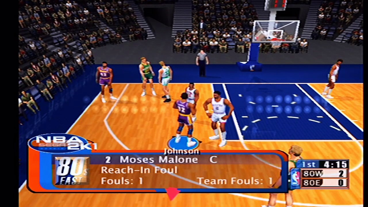 NBA 2K1 80s East vs 80s West