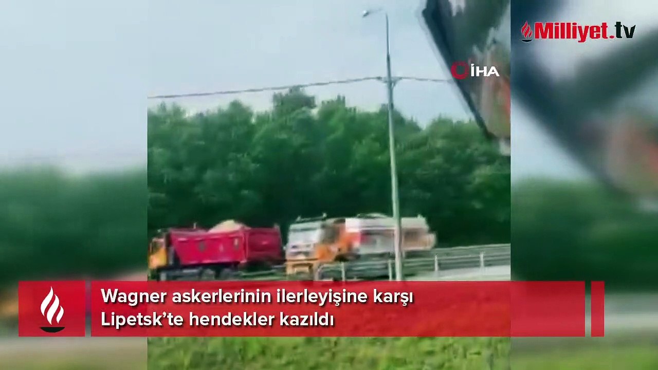 Wagner askerlerinin ilerleyişine karşı Lipetsk’te hendekler kazıldı