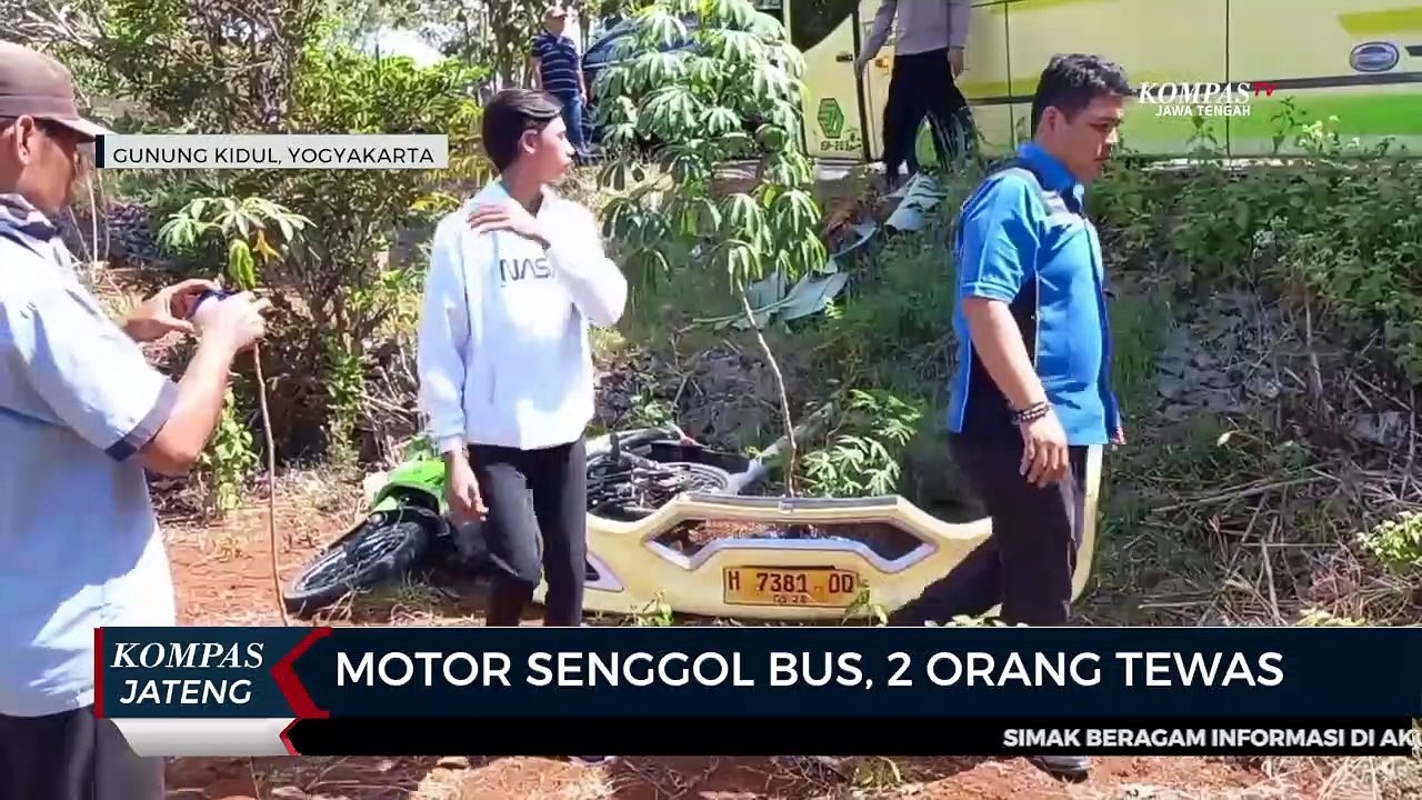 Motor Senggol Bus, Dua Orang Tewas