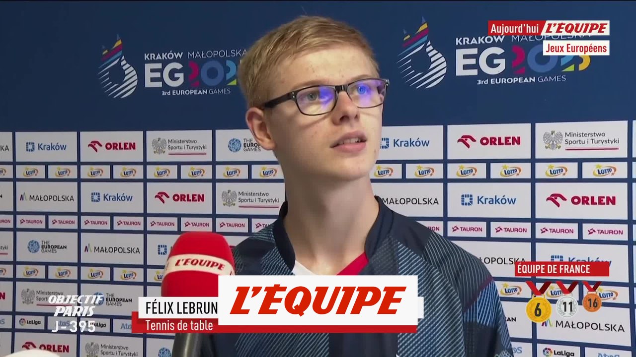 F. Lebrun : «J'ai envie de gagner la finale» - Tennis de table - Jeux Européens