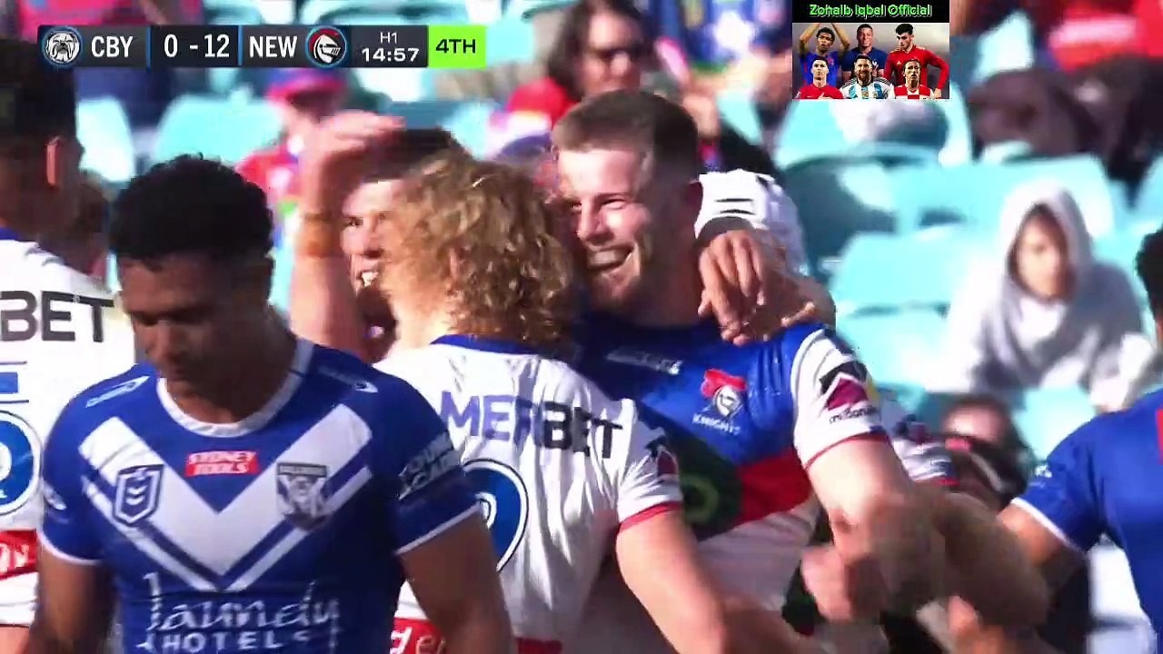 NRL 2023 Canterbury bulldogs vs Newcastle Knights Highlights