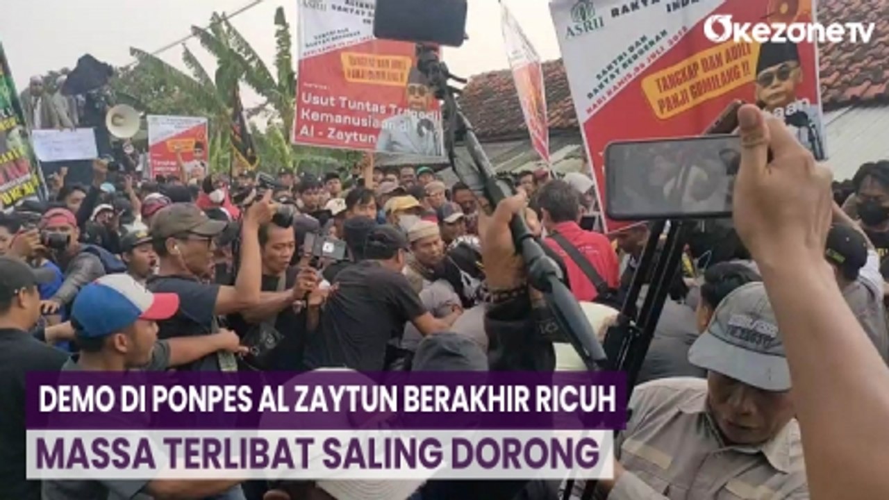 Tuntut Panji Gumilang Ditangkap, Demo di Ponpes Al Zaytun Berakhir Ricuh