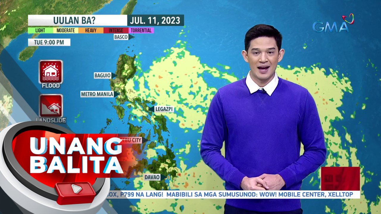 Cloud cluster, binabantayan ngayon sa loob ng ating PAR; hindi inaalis ang posibilidad na maging isang LPA - Weather update today as of 6:13 a.m. (July 11, 2023)| UB