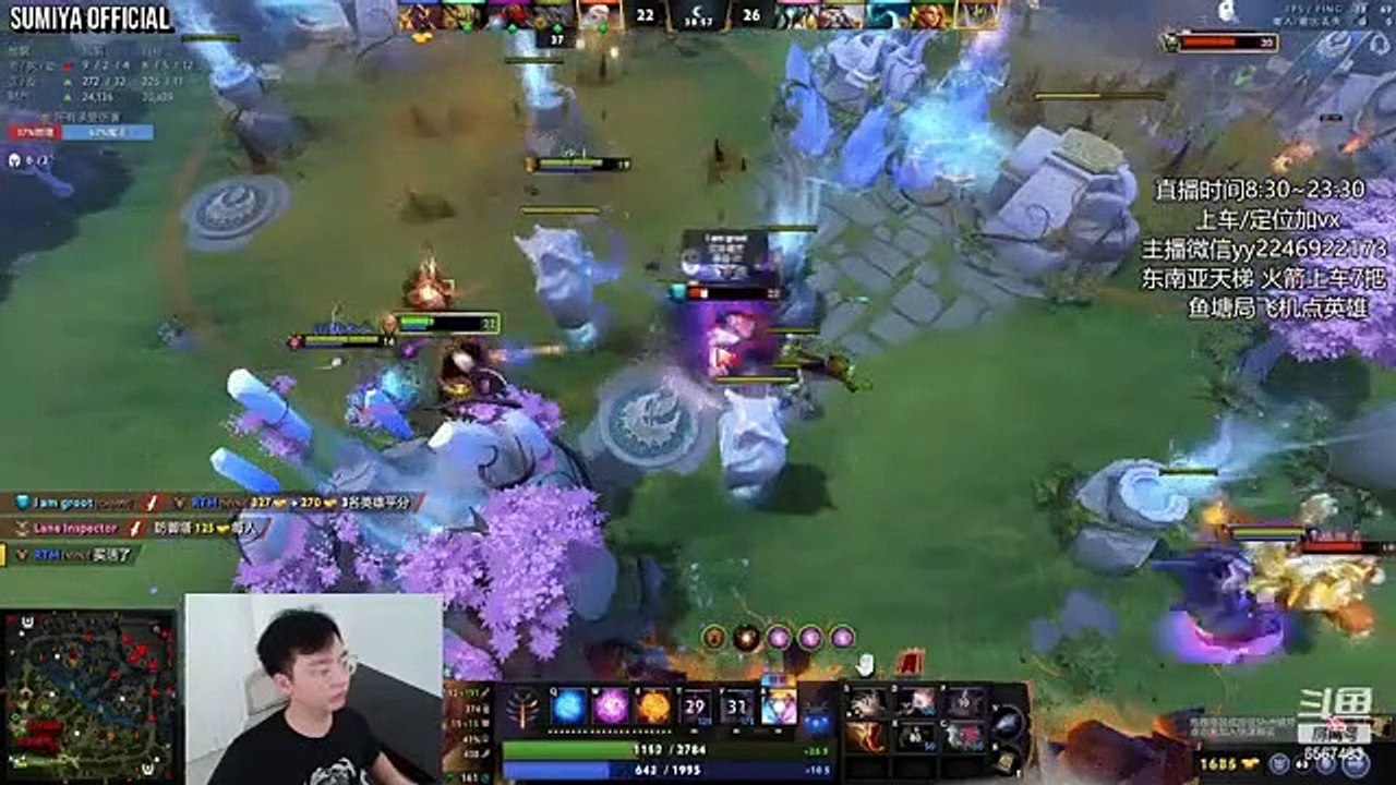 4v5 No Hard Carry Comeback with Broken English | Sumiya Invoker Stream Moment 3789