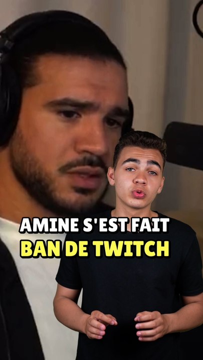 Amine s'est fait ban de Twitch  #shortsvideo #actualité #aminematue #live