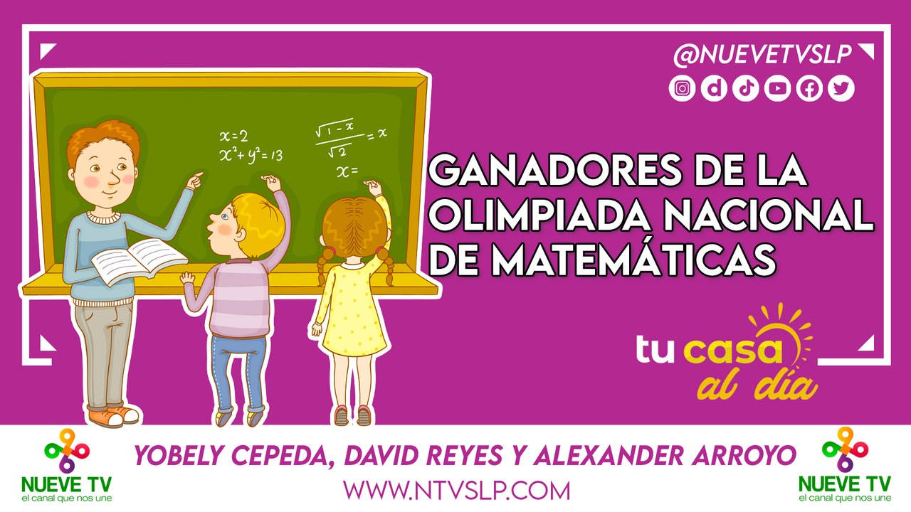 Ganadores de la Olimpiada Nacional de Matemáticas