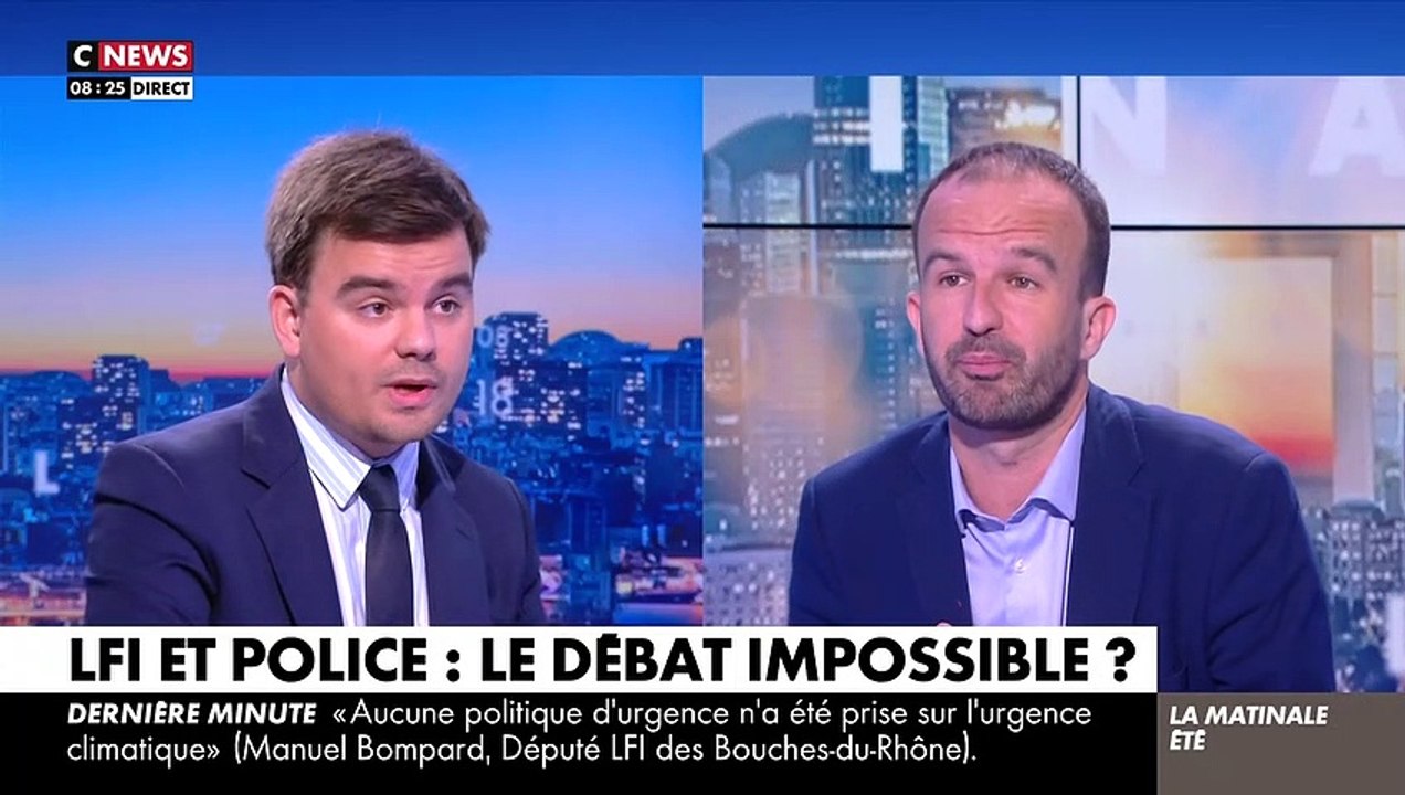 "Pardon ?! Ca veut dire quoi ça ?!" : Clash entre Gauthier Le Bret et Manuel Bompard sur CNews
