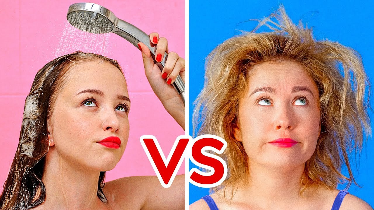 Short Hair Vs Long Hair Problems || Funny Awkward Situations By 123 Go!