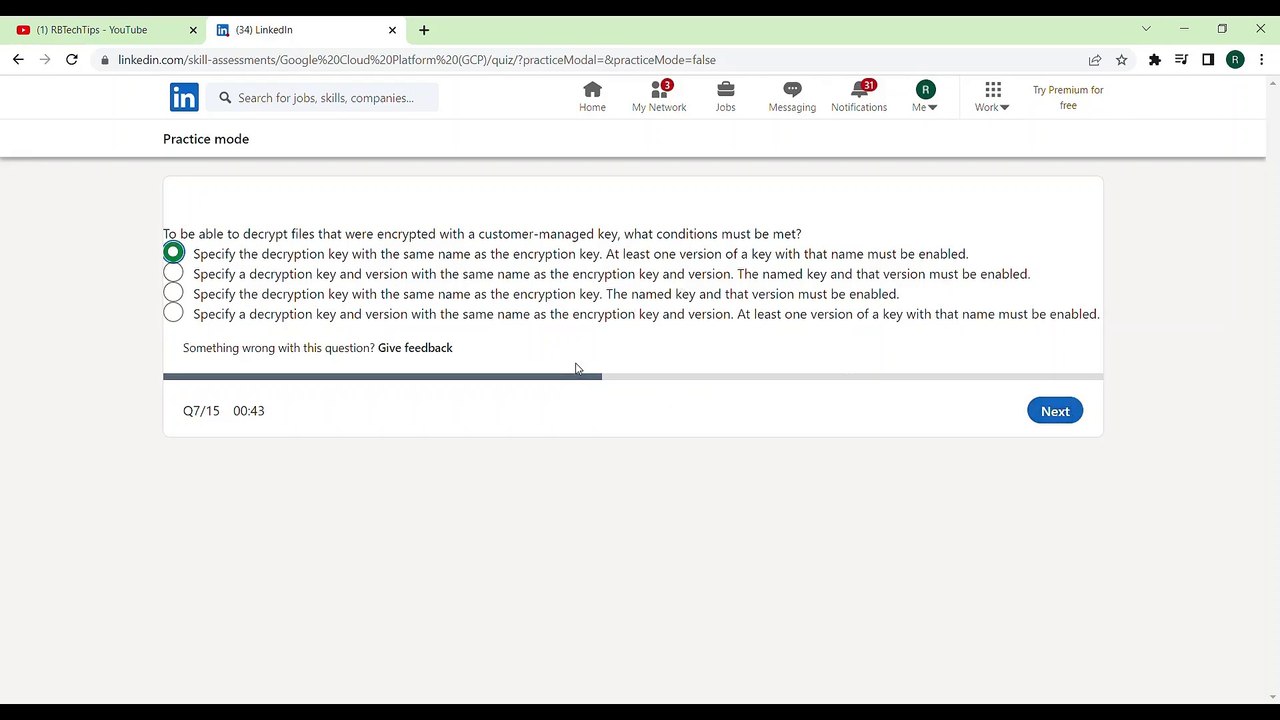 LinkedIn GCP Skill Assessment Answers - Linkedin Google Cloud Platform Quiz Questions and Answers 2023