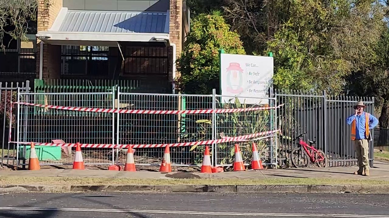 Truck crashes into school