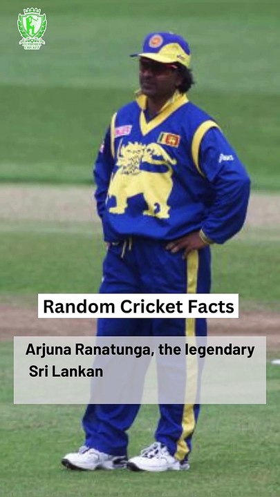 Arjuna Ranatunga holds a unique stat #euphoriacricket