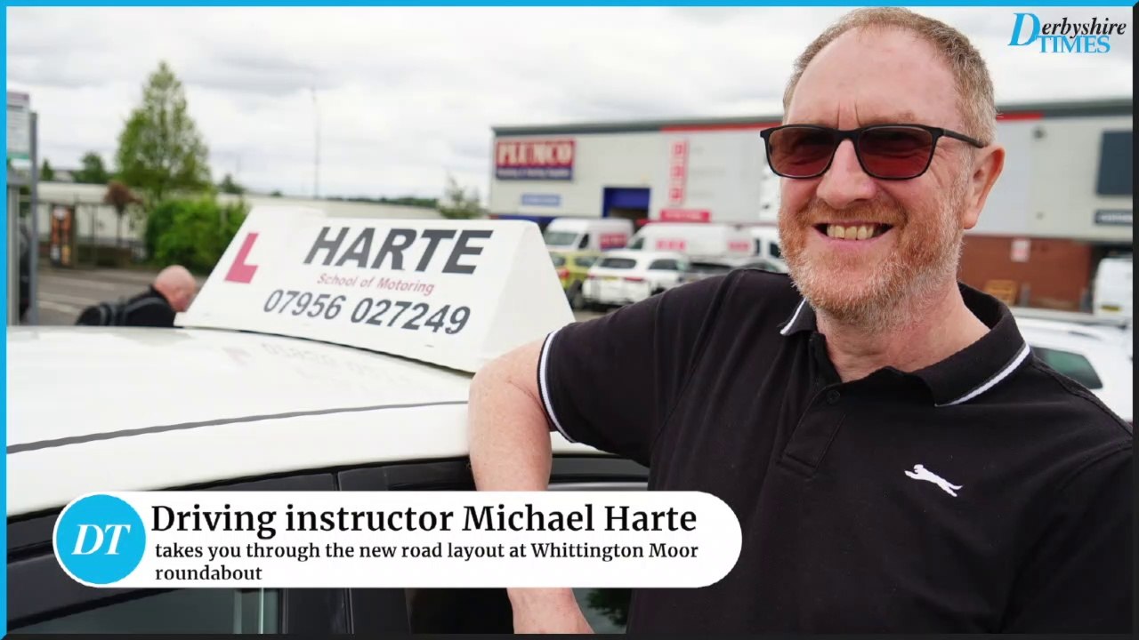 How to go around Whittington Moor roundabout