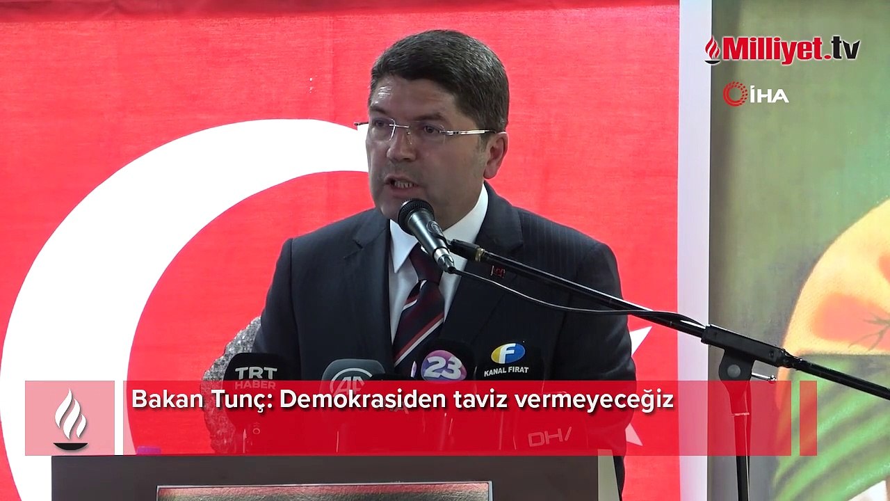 Bakan Tunç: Demokrasiden taviz vermeyeceğiz