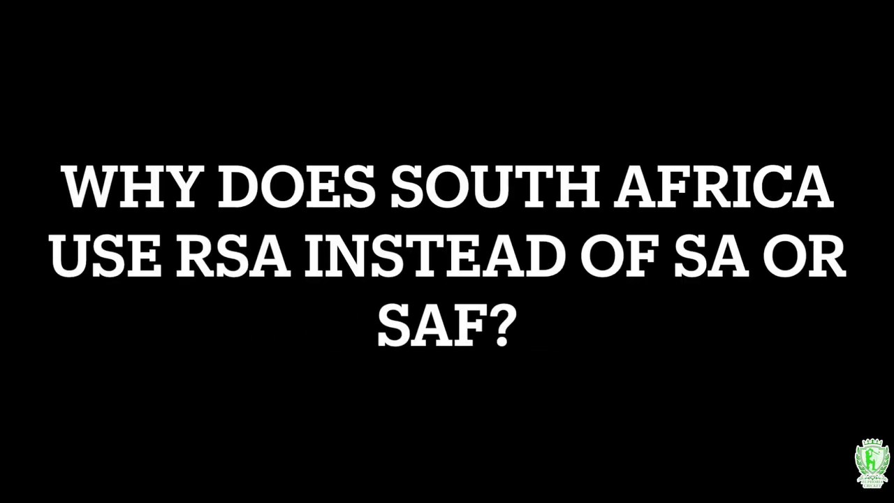 WHY SOUTH AFRICA IS WRITTEN AS RSA IN CRICKET MATCHES #euphoriacricket