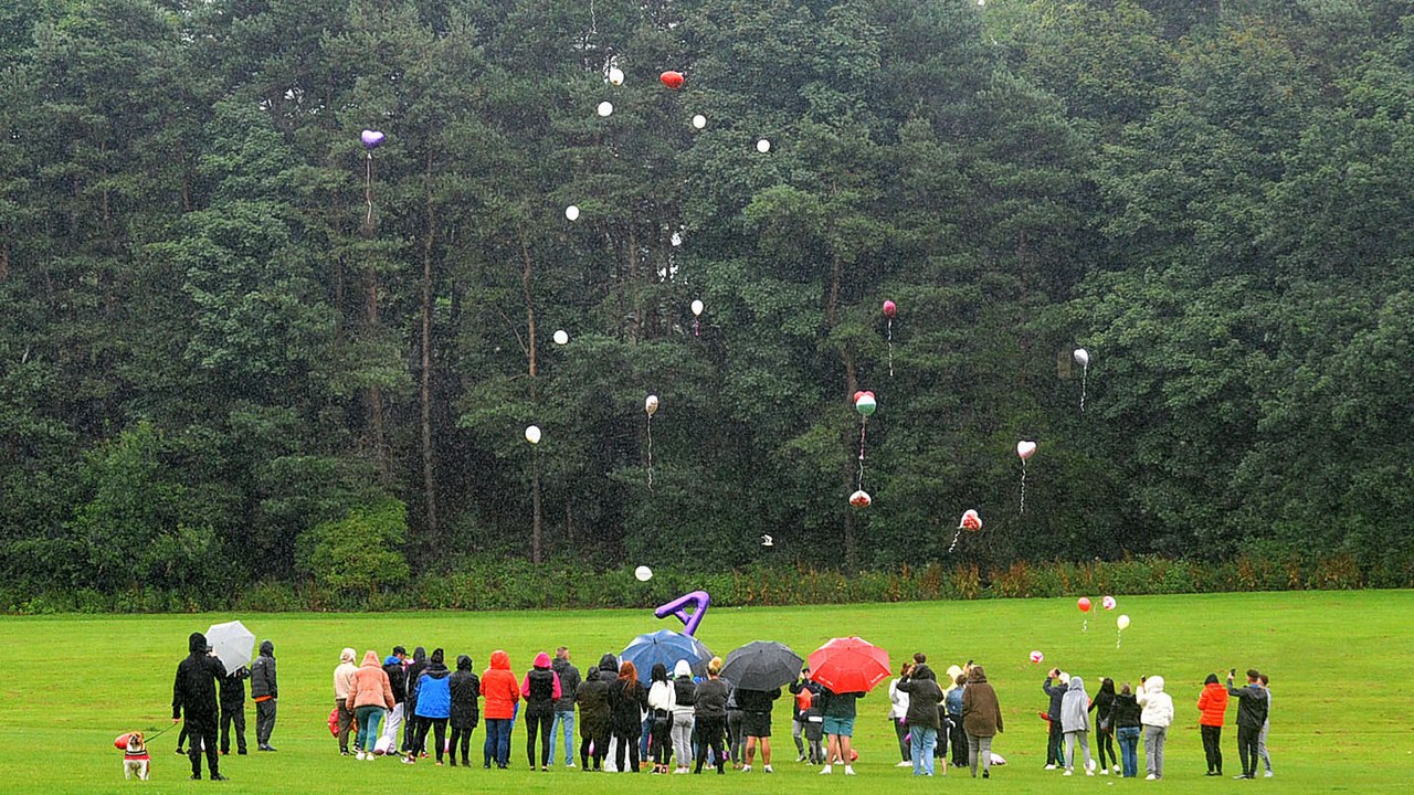 Balloon release remembering Amy Rose Wilson