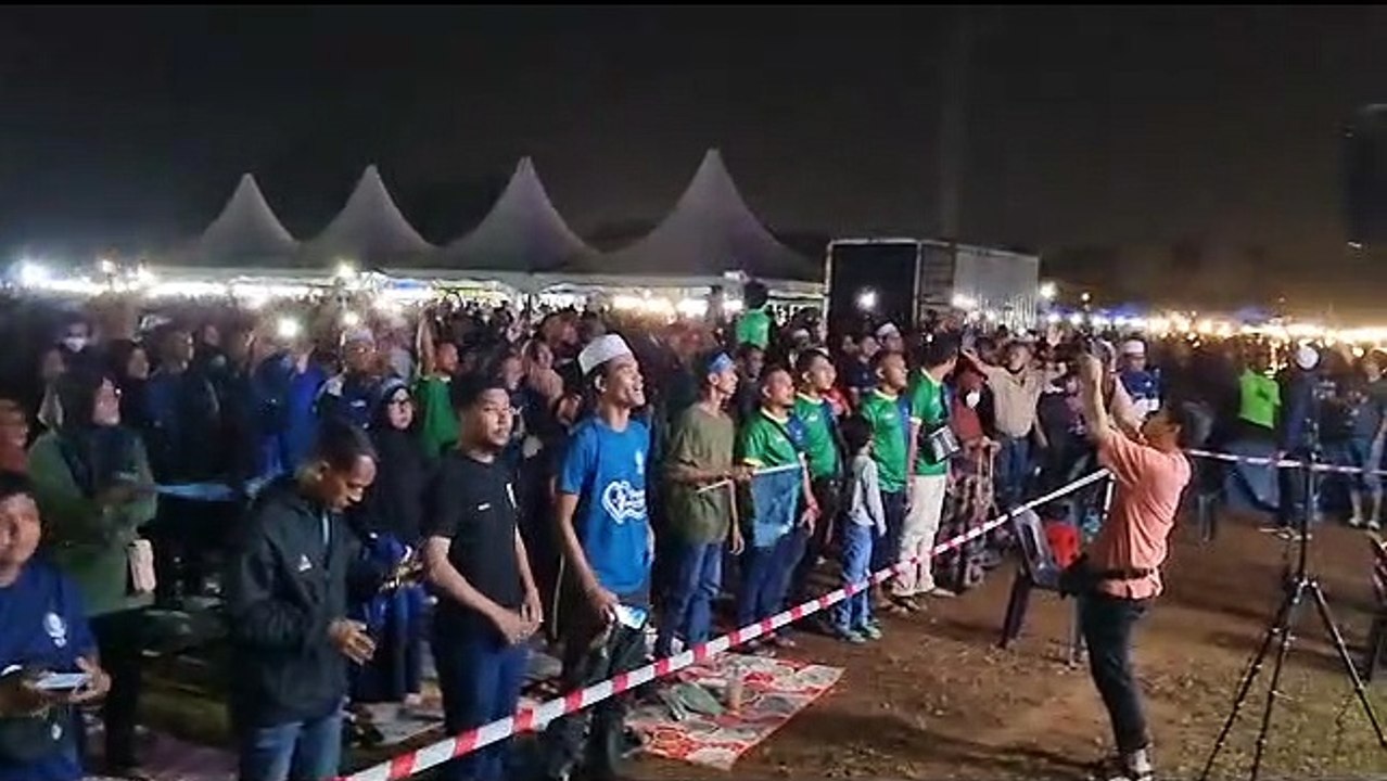 吉州国盟大型政治活动  沙努西未到现场数千人挤爆大草场