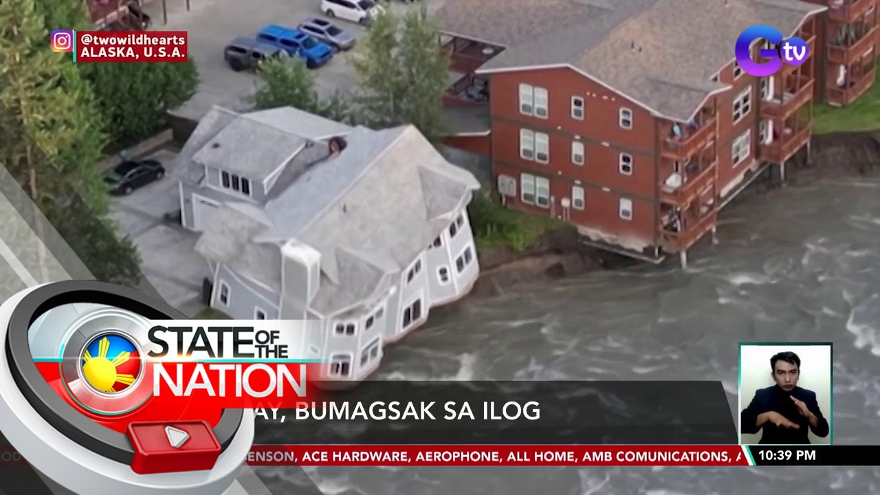 Bahay, bumagsak sa ilog | SONA