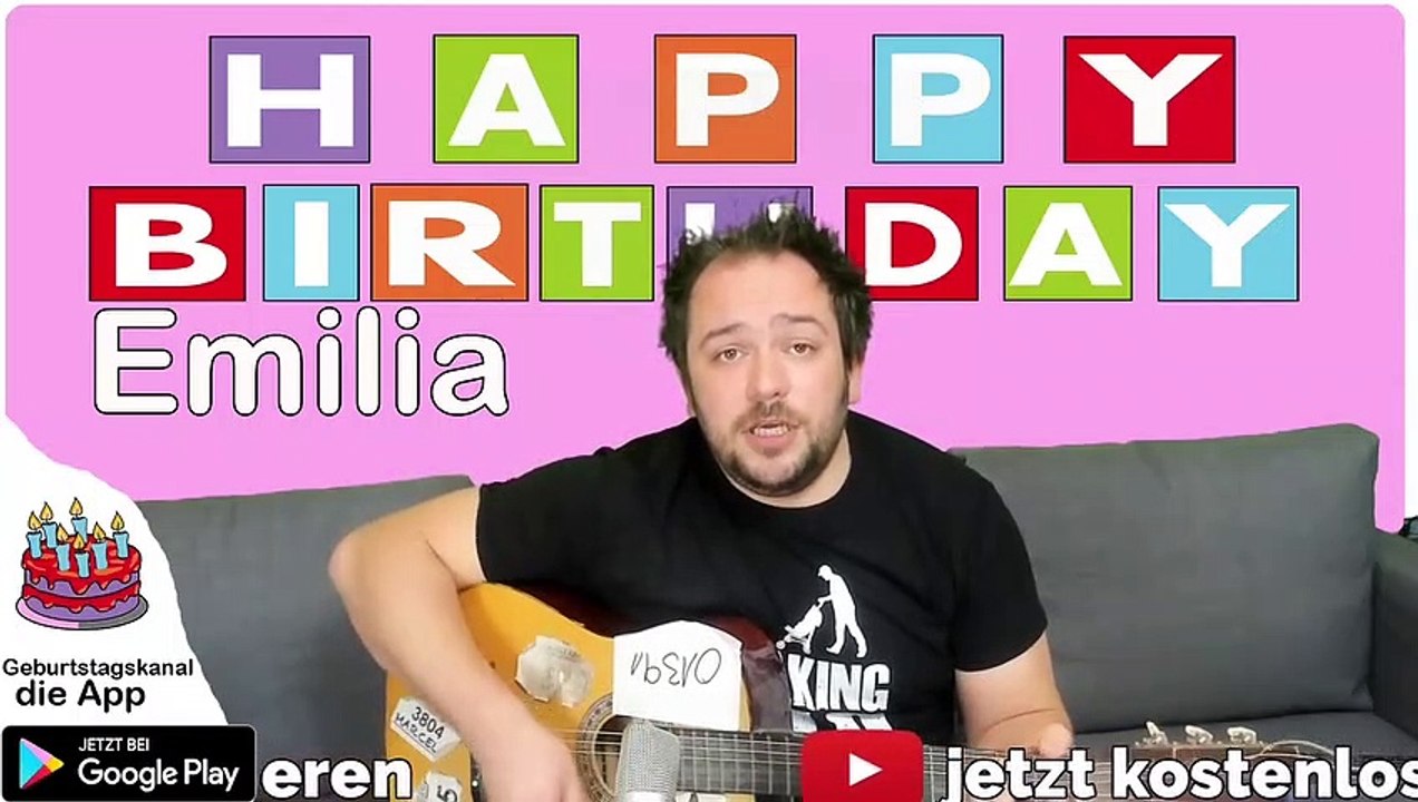 Happy Birthday, Emilia! Geburtstagsgrüße an Emilia