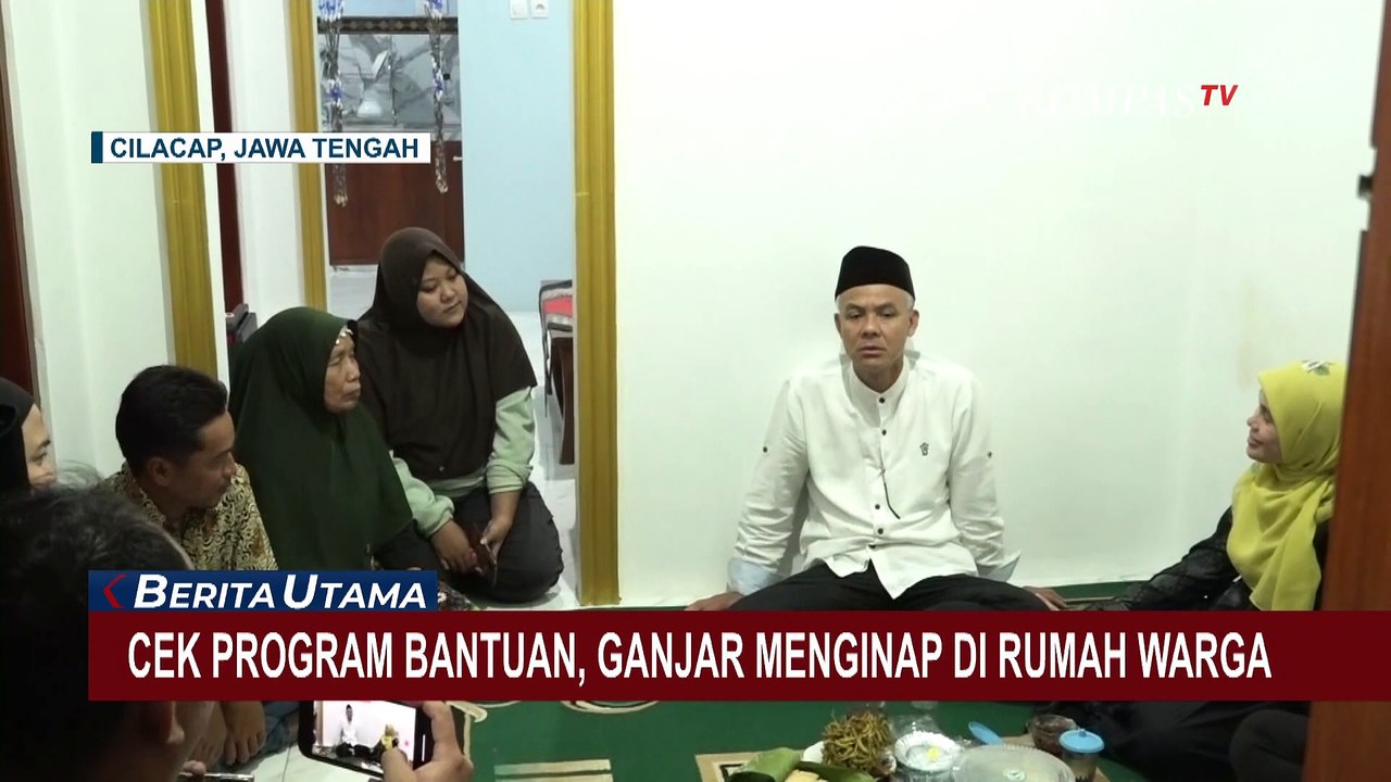 Momen Ganjar dan Sang Istri Menginap di Rumah Warga Penerima Bantuan 'Tuku Lemah Oleh Omah'