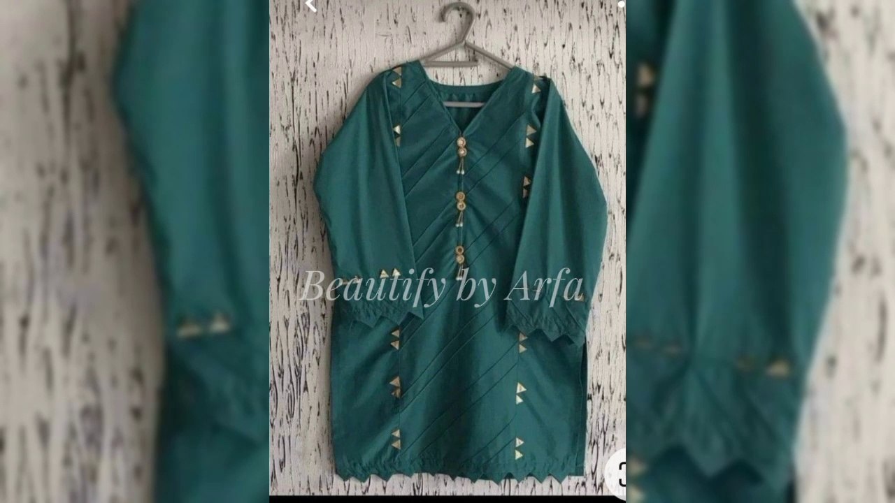 How to design plain dresses// plain suit designing ideas