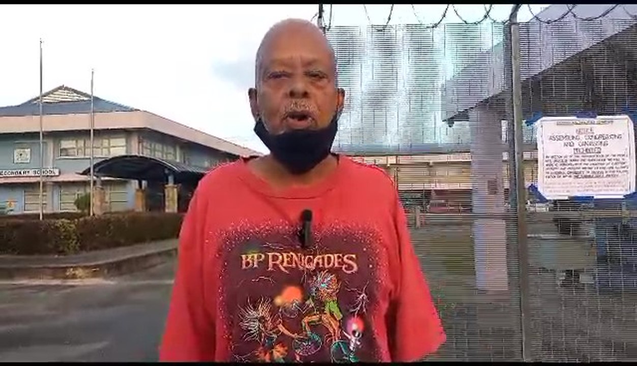 DISGRUNTLED VOTER AT FIVE RIVERS SECONDARY SCHOOL