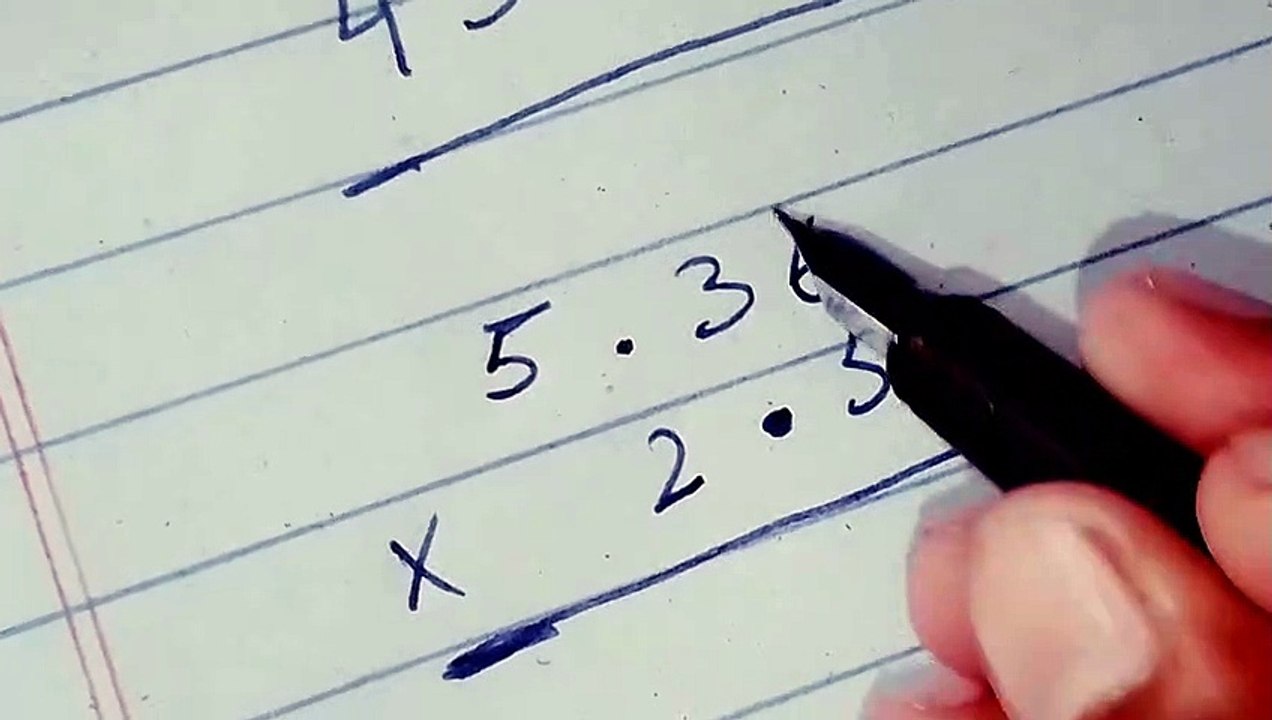 Multiplication Of Decimals With Decimals