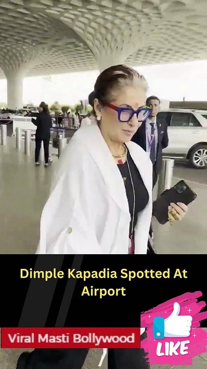Dimple Kapadia Spotted At Airport