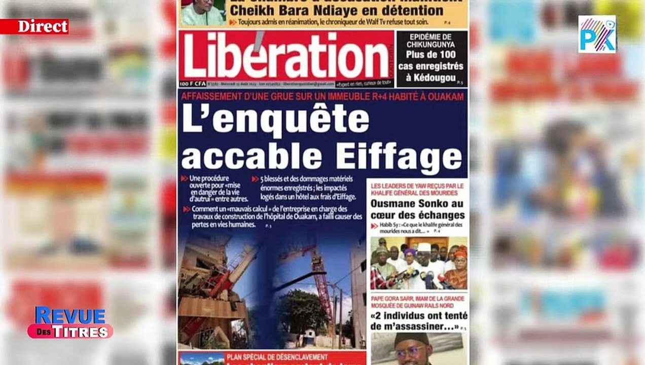 Revue des Titres _23 08 2023 présentée par Aminata Bane